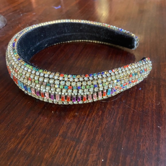 Multicolor Rhinestone Embellished Headband - Picture 3 of 3